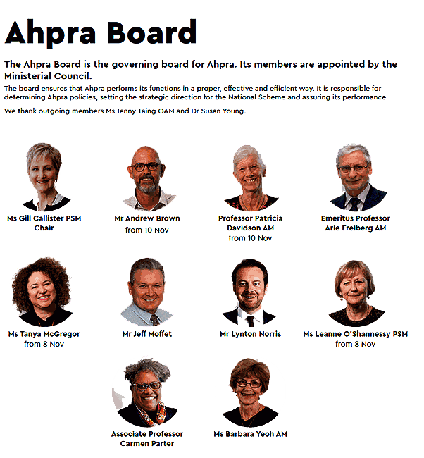 AHPRA Board
